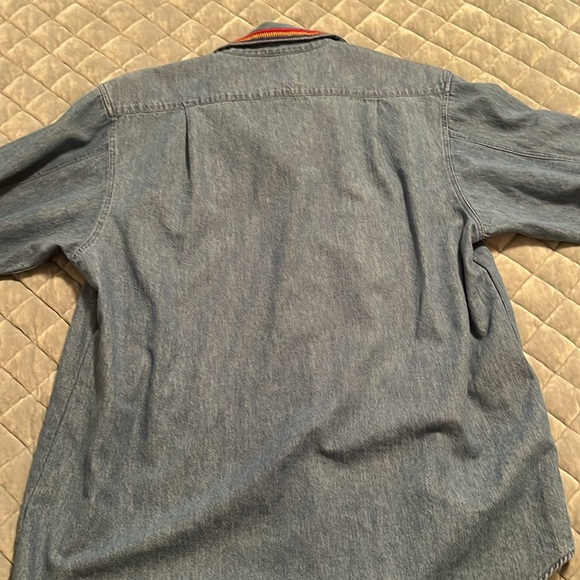 ☀️ Embroidered Denim Button-Down - Picture 7 of 7